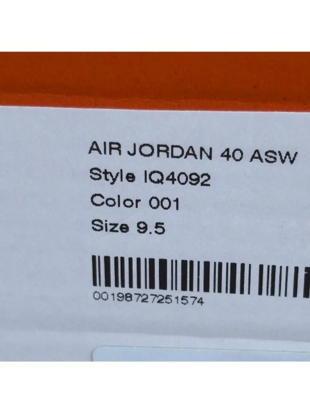 NEW Air Jordan 40 ASW Black Infrared Grey IQ4092-001 Men’s Size 9.5